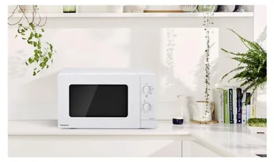 Obrázok produktu pre Panasonic NN-SM21Q, Na pracovnú dosku, Mikrovlnná rúra s grilom, 20 L, 800 W, Otočné, Biela