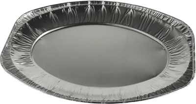 Produktbild von 3 Servierplatten, Alu oval 35 cm x 24,5 cm