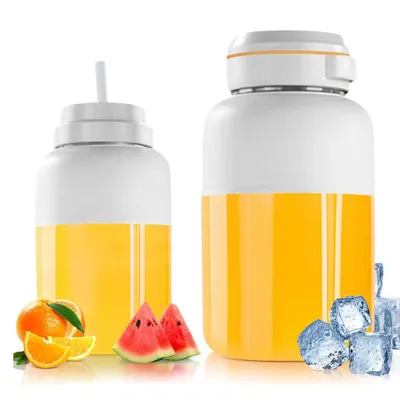 Produktbild von Fine Life Pro Standmixer Wiederaufladbarer Elektrischer Entsafter 800ML Tragbarer Mixer für Gemüse&Obst, Zwei Modi