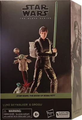 Produktbild von Hasbro - Star Wars: Boba Fett, Luke Skywalker & Grogu Figurka 15cm w Skali 1:12