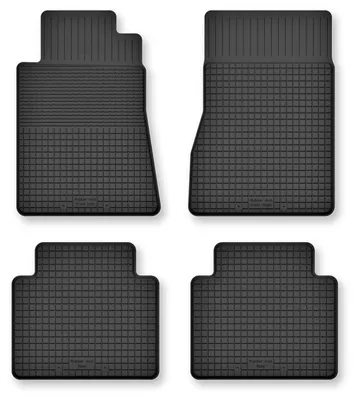 Produktbild von Gummi-Automatten, 4er-Set, universell für: Mercedes W116S Limousine (1972-1980)