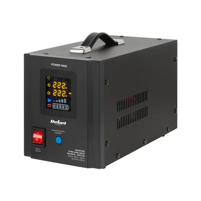 Zdjęcie produktu dla Zasilacz Awaryjny Rebel POWER-1000 - 1000VA/700W, Czysty Sinus, Ładowanie 12V