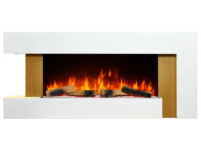 Imagen del producto de Chimenea eléctrica ArtiFlame Fjord AF52: se puede montar en la pared, utilizar como chimenea independiente o colocar sobre un mueble o superficie. Diseño moderno y versátil.