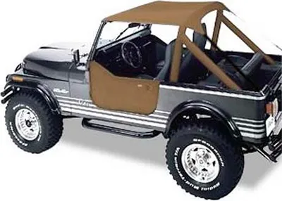 Zdjęcie produktu dla Traditional Bikinitop Tan Softtop Verdeck Jeep CJ 76-86 Wrangler YJ 87-91