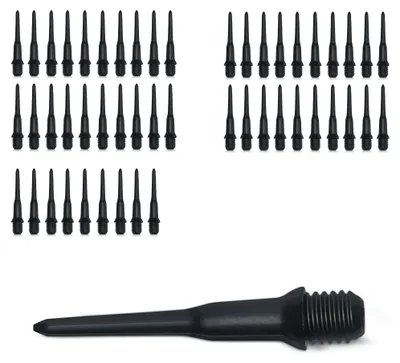 Produktbild von kwmobile 50x Kunststoff Spitzen für Darts - 2BA Gewinde - Ersatz Dartspitzen für Dartpfeile - Dart Ersatzspitzen Set für bis zu 50 Darts