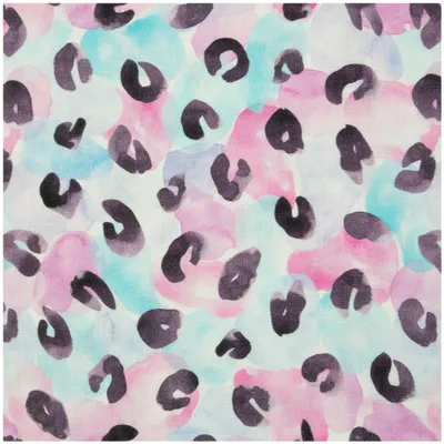 Swafing Musselin Leo Print Motiv 2 Hip Som Hap – moderner Tierprint in Aquarell-Optik.