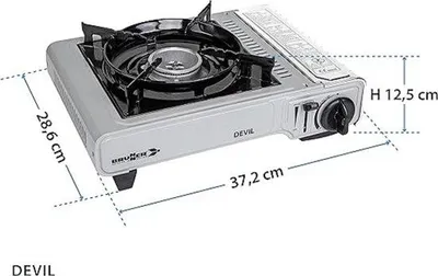 Obrázok produktu pre Kempingový varič na plyn 24 x 12 x 28 cm, prenosný