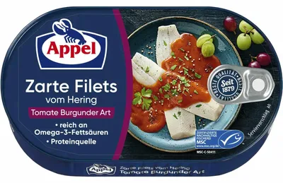 Produktbild von Appel - Heringsfilet - Tomate Burgunder-Art - 200g Dose
