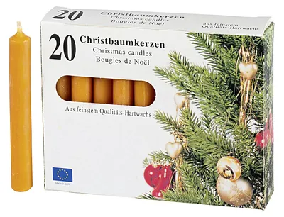 Produktbild von Baumkerze 9,6cm Ø1,2cm natur 20 Stück