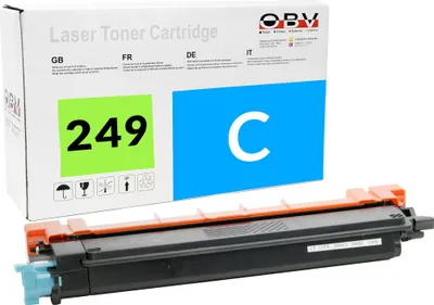 Produktbild von OBV Kompatibel, mit Chip 249 TN-249C Toner passend für Brother HL-L8230cdw HL-L8240cdw MFC-L8340cdw MFC-L8390cdw - cyan 4000 Seiten