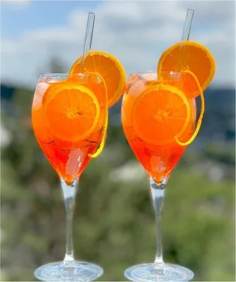 Produktbild von Famanu Cocktailgläser Set 13-teilig - mit Rietjes für Aperol Spritz