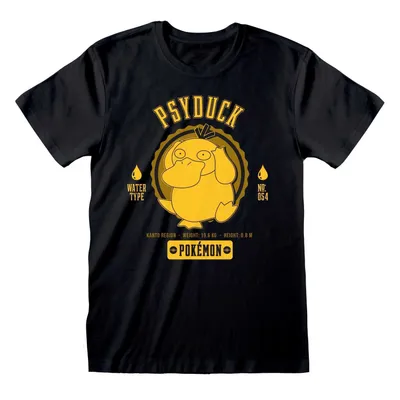Produktbild von Pokemon T-Shirt S Schwarz Uni Collegiate Psyduck