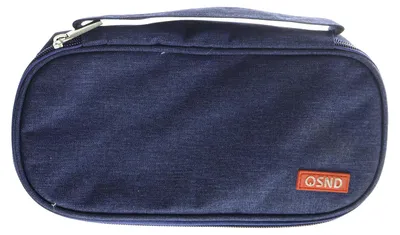 Produktbild von Erweiterbarer Schulranzen, Federmäppchen mit großem Fassungsvermögen, Stiftetasche, Schreintasche, Kosmetiktasche für Mädchen, Jungen, Schüler, Kinder und Erwachsene, Marineblau