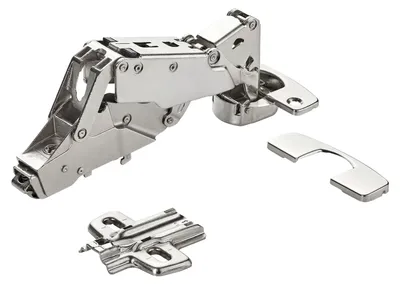 Produktbild von Hettich Topfband Sensys 8657i T52 Mittelanschlag 165° – Null-Einsprung, Montageplatte D 1,5 + Abdeckkappe