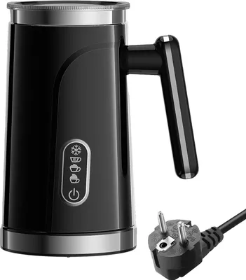 Obrázek produktu pro BioloMix napěňovač mléka, funkce 4 v 1, příkon 500 W, kapacita napěnění 150 ml, 220V EU ČERNÁ