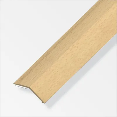 Produktbild von alfer Niveauausgleichs-Profil 1 m, 34 x 8 mm PVC (Kunststoff) glatt buche