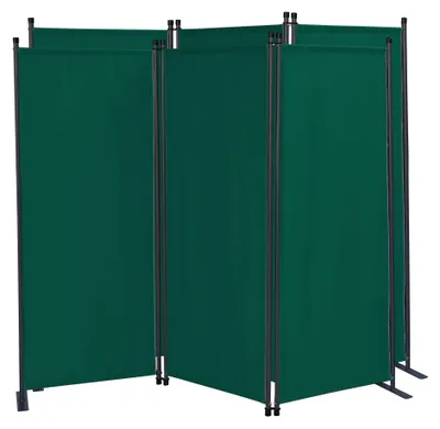 Zdjęcie produktu dla Zestaw 2 składanych parawanów, wymiar 170 x 165 cm, do ogrodu i balkonu