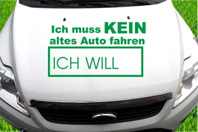 Produktbild von Indigos UG - Aufkleber Heckscheibe & Motorklappe DE7040 - grün - 600x336 mm - kein altes Auto - Auto Scheiben Fenster Heckklappe Tuning Racing JDM - Die cut