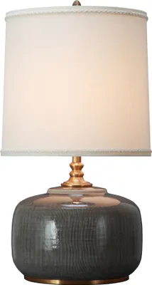 Produktbild von Fine Asianliving Chinesische Tischlampe Porzellan mit Lampenschirm E27 Orientalische Tischleuchte Keramik Nachttischlampen Schlafzimmer Wohnzimmer