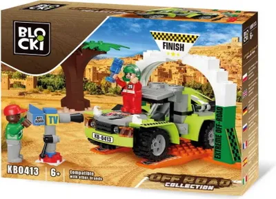 Zdjęcie produktu dla Klocki BLOCKI OFFROAD Na podium rajdu 126 el. zestaw konstrukcyjny 6+