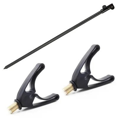 Produktbild von Set aus 3 Rutenhaltern, teleskopischer Rutenhalter mit einer Länge von 30-50 cm