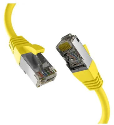Produktbild von EFB Netzwerkkabel CAT8.1 S/FTP PIMF 40GB Ethernet Kupfer 0,5m gelb