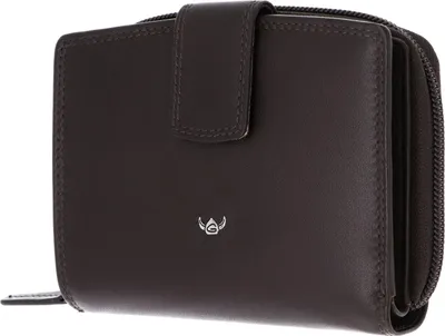 Produktbild von Golden Head Leder Geldbörse Polo RFID Protect Kombischeintasche mit Riegel 1438 Dunkelbraun