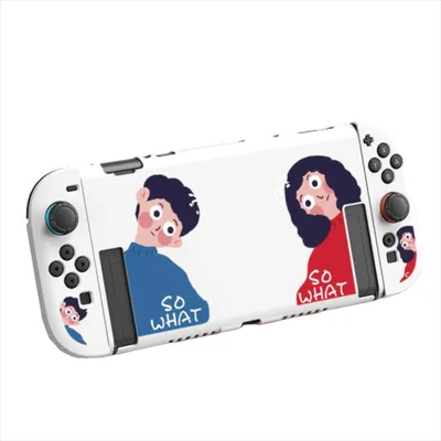 Immagine prodotto di Per Nintendo Switch 2 cover protettiva flessibile in TPU con design a lettere Sowhat