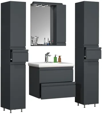 Produktbild von 5-tlg. Waschplatz Waschtisch Silora L