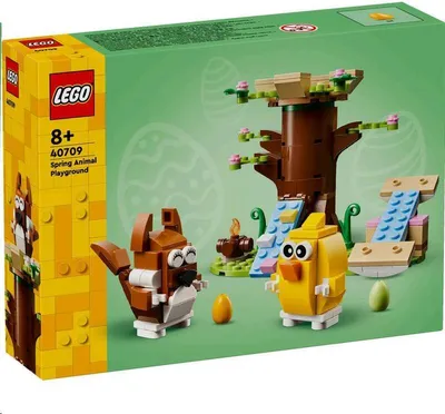 Produktbild von LEGO Frühlingstierspielplatz, Bauset mit Vogel und Eichhörnchen, Spielset mit Baumhaus für Kinder, Geschenkidee für Jungen und Mädchen ab 8 Jahren, Tierset, Spielzeug mit Tierfiguren 40709