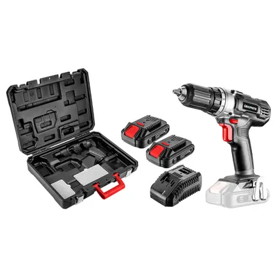 Produktbild von GRAPHITE Wiertarko-wkrętarka akumulatorowa Energy+ 18V, Li-Ion, uchwyt 13 mm, 2 aku 2Ah, ład, walizka