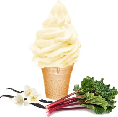 Zdjęcie produktu dla Miękkie lody waniliowo-rabarbarowe w proszku 10 kg