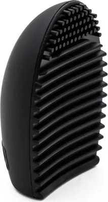 Produktbild von Intirilife Pinsel Reiniger aus Silikon in Schwarz - 7.3 x 5.5 x 3 cm - Make Up Pinsel Reinigung Kosmetik Pinsel Reinigungsmatte Pad für Makeup Pinsel und Schwämmchen