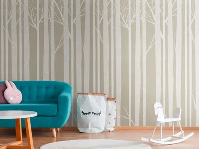 Produktbild von NEWROOM Tapete Resmus Braun Vliestapete - Modern Birkenwald Bäume Germany