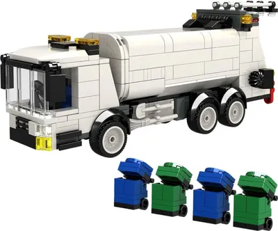 Produktbild von Schäfer Toy Company GmbH BRIXIES Plus Müllwagen / Trash Car