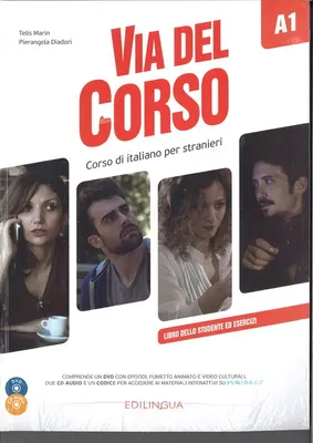 Zdjęcie produktu dla Via del Corso A1 podręcznik + 2CD + DVD EDILINGUA