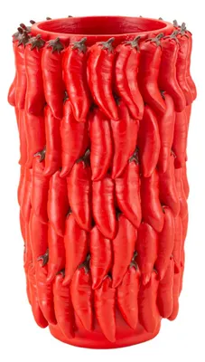 Image de Vase Mauro Ferretti Chilli Ø 20x34 cm rouge