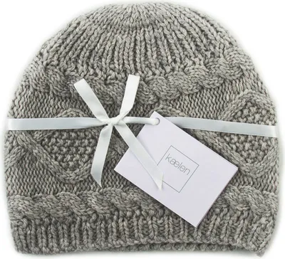 Image de Kaelen Tan bonnet femme cachemire gris