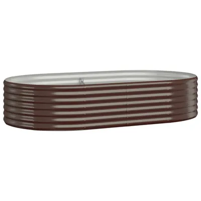 Produktbild von vidaXL Hochbeet Verzinkter Stahl 175x100x36 cm Braun