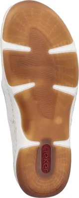 Produktbild von Rieker Damen Sneaker sportlich Schnürer Ziernähte 55920, Größe:38 EU, Farbe:Weiß