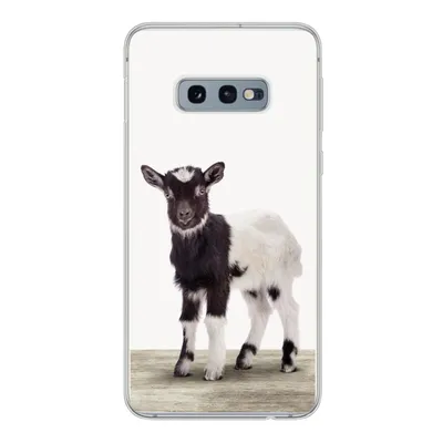 Produktbild von MuchoWow® Handyhülle Schutzhülle Hülle für Samsung Galaxy S10e Ziege - Tiere - Kinder - Jungen - Mädchen Silikon Softcase Handy Hülle - Handy