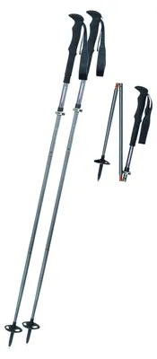 Immagine prodotto di Bastoncini da trekking regolabili KOMPERDELL FX Lite Titanal Vario, argento, 115-135 cm