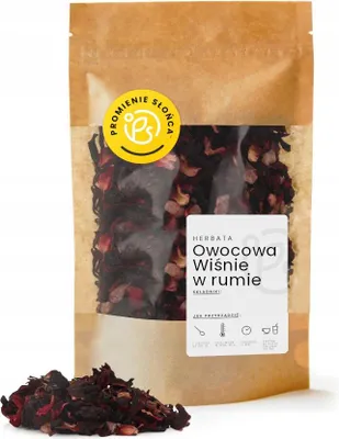 Zdjęcie produktu dla Herbata Owocowa Wiśnie z Rumem 100 g