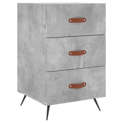 Produktbild von Nachttisch Betongrau 40x40x66 cm Holzwerkstoff