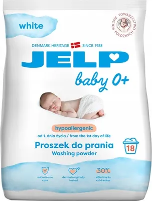 Produktbild von Jelp Baby 0+ Waschpulver für weiße Textilien, 1,35 kg