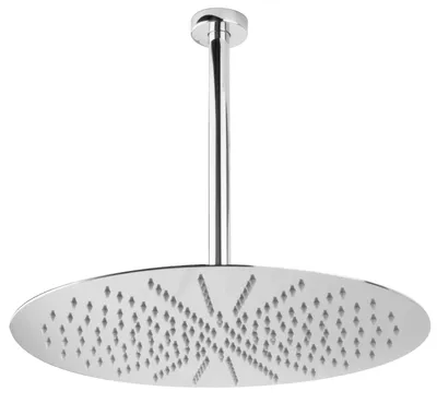 Produktbild von PaulGurkes Duschkopf rund 40 cm mit Deckenarm Set Brausekopf Regendusche