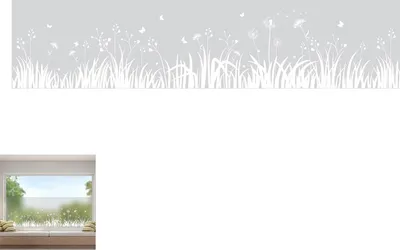 Produktbild von Fensterfolie Sichtschutzfolie Milchglasfolie 45x200cm, Blickdicht Wiederverwendbar, Statische PVC Folie für Wohnzimmer, Schlafzimmer, Küche