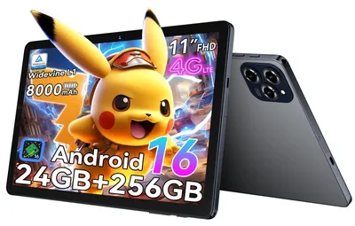 Produktbild von Tablet Touchscreen 11 Zoll Android 16 Tablets mit SIM 4G LTE 24GB RAM
