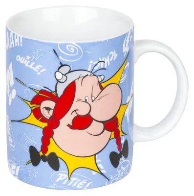 Kaffeebecher Asterix & Obelix „Asterix - Tchoc“ Porzellan 300 ml Geschenkbox