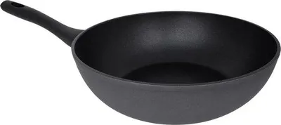 Produktbild von Famanu Wok 28 x 28 cm - Antihaftbeschichtung - Geschmiedetes Aluminium - QuanTanium-Beschichtung - Energiesparsystem - Schwarz